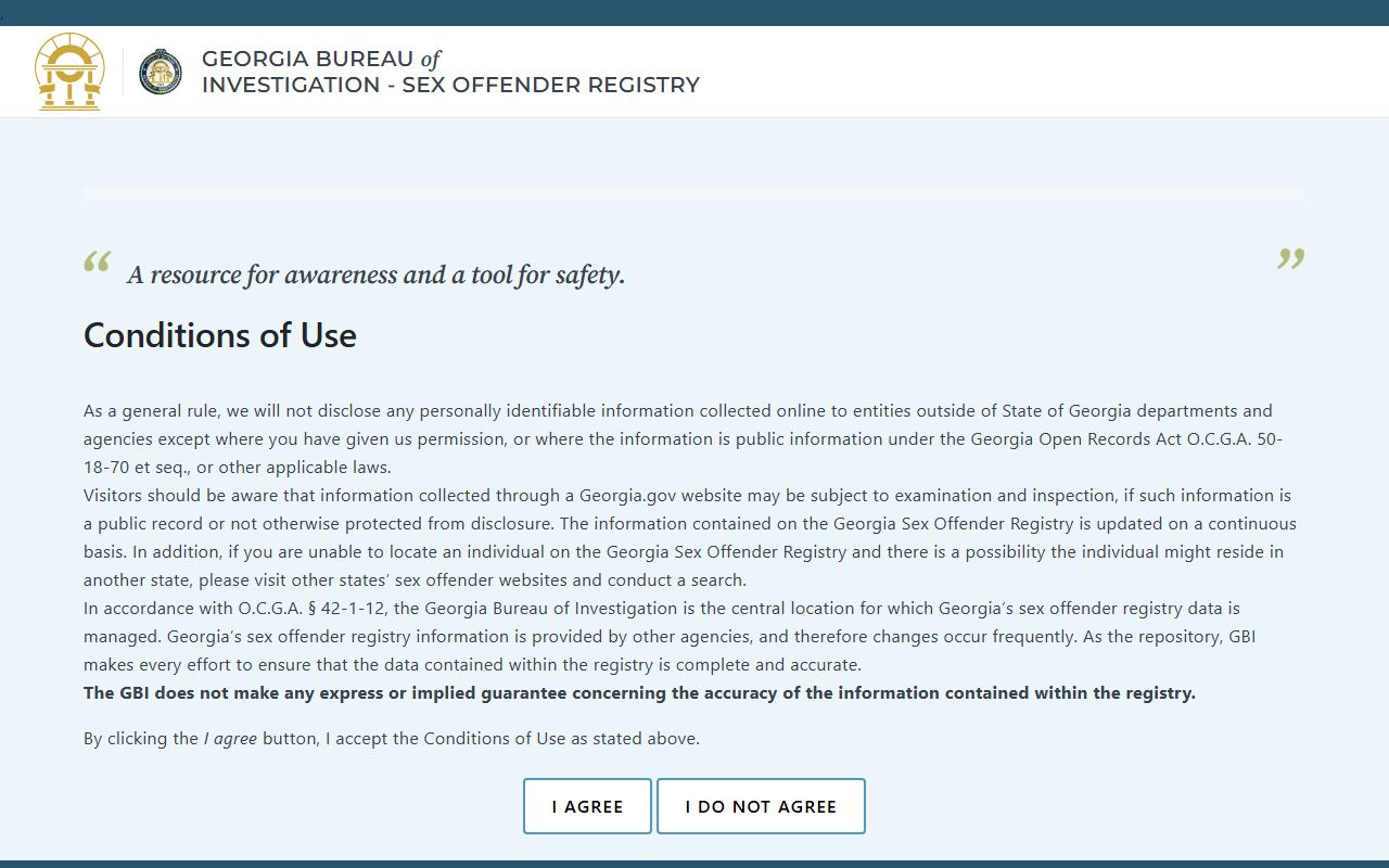 Jenkins County criminal court records Georgia sex offender registry search