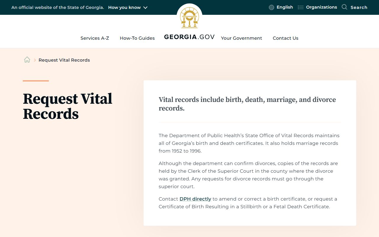 Jenkins County divorce records Georgia vital records guide