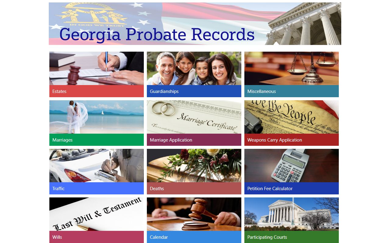Jenkins County probate records Georgia Probate Records portal